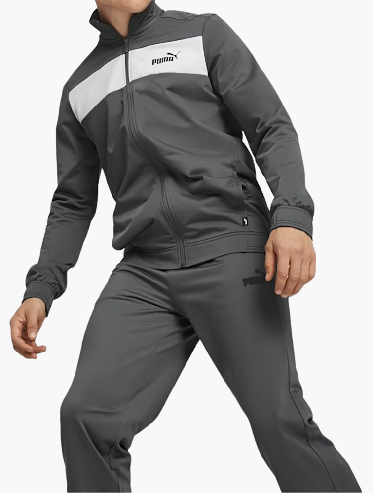 MyRunway | Shop PUMA Mineral Gray Jacket & Pants Poly Col
